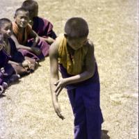 MEC students learning debating, Kopan, 1974