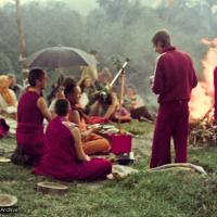 Fire puja at CIN, 1976
