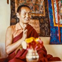 Front of photo given to Connie Miller by Lama Yeshe, 1976