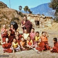 Lama with the MEC students, 1976
