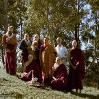 Lama and the ordination group, CIN, 1976