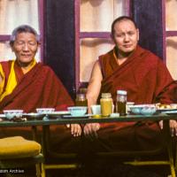 Geshe Legden visits Kopan, 1977