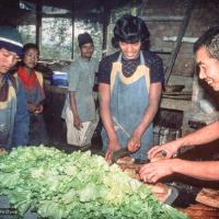 The kitchen at Kopan, 1976