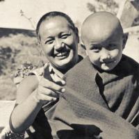 Lama with Yangsi Rinpoche, 1976