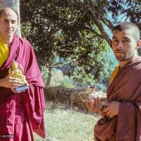 Nick and Stefano, Dharamsala, 1982