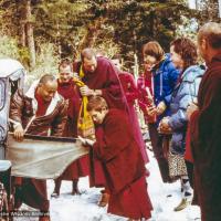 Arriving at Tushita-Dharamsala, EEC1, 1982