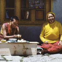 Lama and Rinpoche, Lawudo, 1981