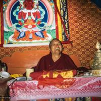Rinpoche in Cherok Lama's Cave, 1990