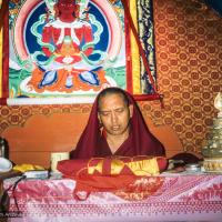 Rinpoche in Cherok Lama's Cave, 1990