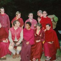 Sangha after the Cremation of Lama Yeshe, 1984
