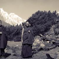Lama Yeshe and Lama Zopa, Lawudo, 1970
