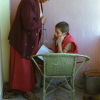 Listening to Lama's heart, 1982