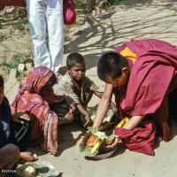 Beggars' banquet, Bodhgaya, 1982