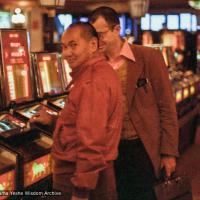 Playing the slots, Nevada, 1980, John Feuille