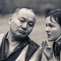 With Vicki Mackenzie, Manjushri, 1979