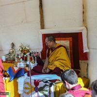H.H. Dalai Lama at O Sel Ling, 1982