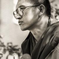 Rinpoche at Manjushri London, 1983