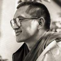 Rinpoche at Manjushri London, 1983