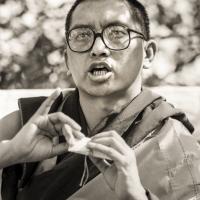 Rinpoche at Manjushri London, 1983