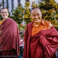 Stephen Batchelor and Lama, Switzerland, 1978