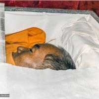 Lama in his casket, 1984