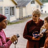 With Gun and Karin, Väddö, 1983