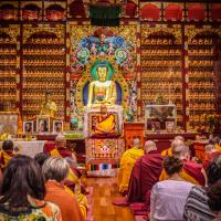 Rinpoche at Nalanda Institute, 2010
