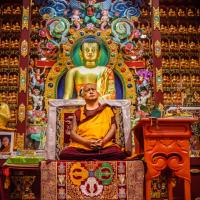 Rinpoche at Nalanda Institute, 2010