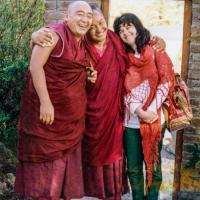 With Geshe Wangdu and Susanna, Tushita 1983