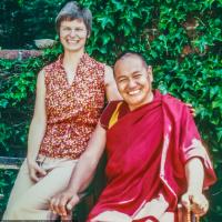 Lama with Carol Fields, Berkeley, 1977