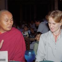 Lama and Margaret, Hotel Oberoi, 1983