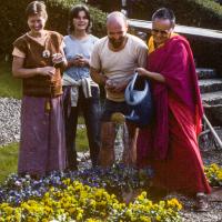 With Merry, Elizabeth Johnson and Tony Wengoborsky,IVY, 1982