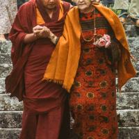 Lama with Sigrid, Manjushri, 1978