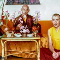 Peter with Zong Rinpoche, ILTK, 1978