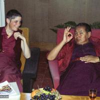 Two Thubten Yeshes, Manjushri, 1982