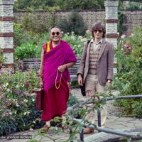 Lama and Geoff Jukes, Kew Gardens, 1982