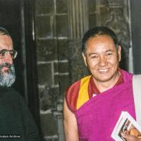 Lama and Bernard de Give, Spain, 1982