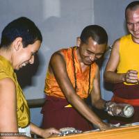 Zia and Helmut with Rinpoche, Germany 1979