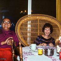 With Lucille Cayton, Aptos, 1983