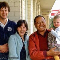 With Will, Lyndy and Sarah Jay Abram, Adelaide, 1981