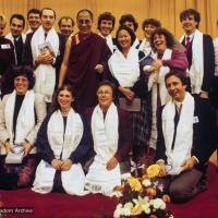 His Holiness with the Vajra Guard, IVY, 1982
