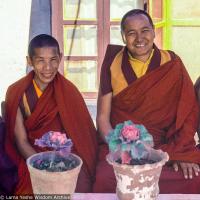 With Lama Lhundrup, Kopan, 1982