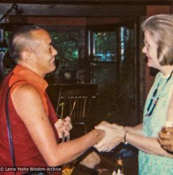 Lama with Louie-Bob, Indiana, 1974