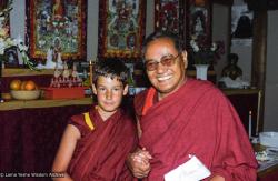 With Tenzin Sherab Rinpoche, Vajrapani, 1983