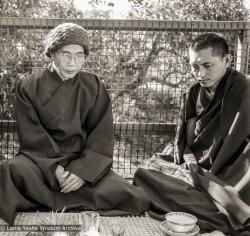 Thich Phuoc Huey with Rinpoche, Queensland, 1980