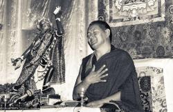 Lama Yeshe teaching at Tushita, 1983