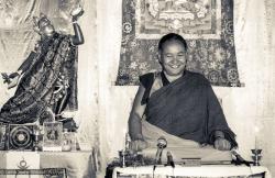 Lama Yeshe teaching at Tushita, 1983