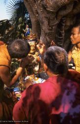 Lama painting Tara, 1976
