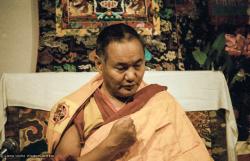 Lama teaching at VPI, 1983