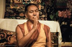 Lama teaching at VPI, 1983